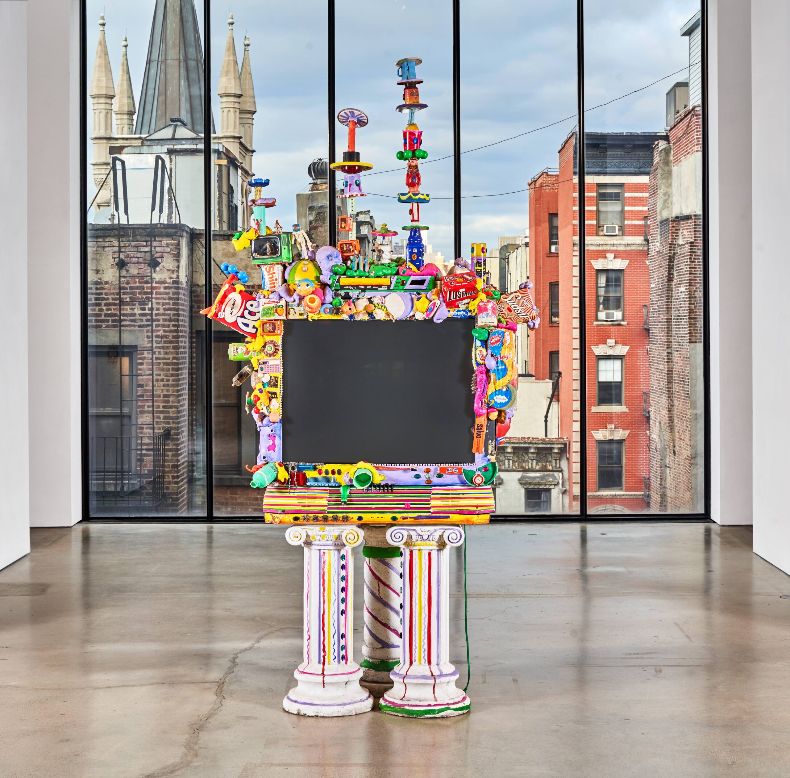 Installation view, "Customized T.V. (35 in.)" (1995)